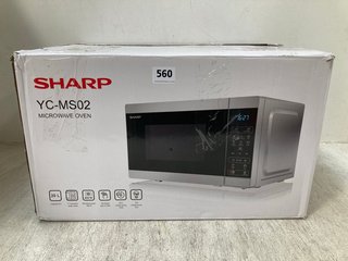 SHARP YC-MS02 DIGITAL MICROWAVE OVEN IN SILVER: LOCATION - H1