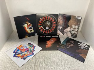 6 X ASSORTED VINYL ALBUMS TO INCLUDE BOB DYLAN TIME OUT OF MIND VINYL: LOCATION - WH1