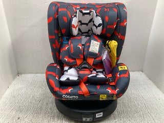 COSATTO ALL IN ALL ROTATE 360 I-SIZE GROUP 1/2/3 CAR SEAT IN MISTER FOX - RRP £349.99: LOCATION - G4