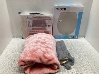 4 X ASSORTED ITEMS TO INCLUDE TIGER TOILET SEAT: LOCATION - G7
