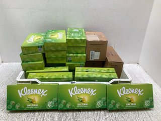 QTY OF ASSORTED TISSUES TO INCLUDE KLEENEX TISSUES: LOCATION - G8
