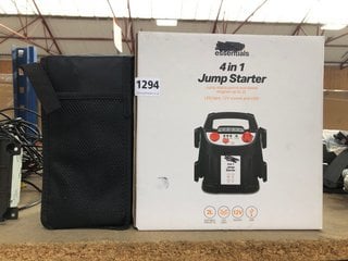4 IN 1 JUMP STARTER TO INCLUDE PORTABLE AIR INFLATOR: LOCATION - BR9