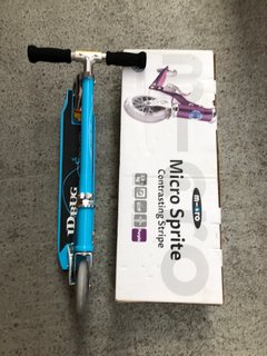 MICRO SPRITE SCOOTER IN PURPLE TO INCLUDE JD BUG SCOOTER IN BLUE: LOCATION - BR11