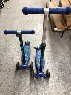 2 X MICRO MAXI SCOOTERS IN BLUE: LOCATION - BR11