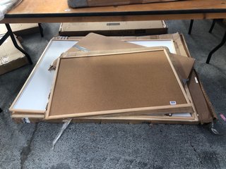 QTY OF ASSORTED CORK BOARDS & WHITEBOARDS: LOCATION - B4T