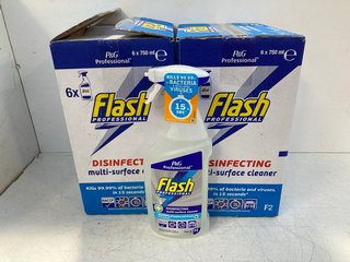 (COLLECTION ONLY) 12 X FLASH PROFESSIONAL DISINFECTING MULTI-SURFACE CLEANER 750ML: LOCATION - A1T