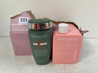 (COLLECTION ONLY) 6 X SMOOTH & MOISTURE CONDITIONER 300ML TO INCLUDE KERASTASE PARIS GENESIS HOMME SHAMPOO 250ML: LOCATION - A1T