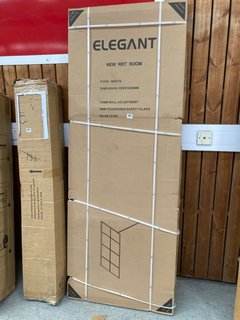 ELEGANT 8MM TOUGHENED SAFETY GLASS 690 X 1850MM - RRP £125.99: LOCATION - A4