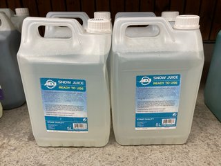 (COLLECTION ONLY) 4 X ADJ SNOW JUICE 5L: LOCATION - AR5