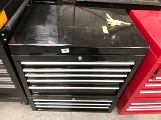 5 DRAWER TOOLBOX TO INCLUDE 3 DRAWER TOOLBOX IN BLACK: LOCATION - B1