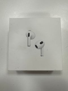 APPLE AIRPODS 3RD GEN EARBUDS IN WHITE: MODEL NO A2565 A2564 A2897 (WITH BOX) [JPTM114106]