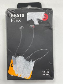 BEATS FLEX WIRELESS EARPHONES IN BLACK: MODEL NO A2295 (WITH BOX & CHARGER CABLE) [JPTM114593]
