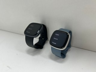 2X FITBIT VERSA 4 SMARTWATCHES: MODEL NO FB523 (WITH CHARGER CABLES) [JPTM114335]