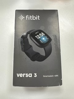 FITBIT VERSA 3 SMARTWATCH: MODEL NO FB511BKBK (WITH BOX, CHARGE CABLE & BLACK STRAP) [JPTM114095]