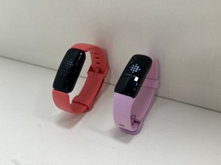 2X FITBIT INSPIRE 2 FITNESS TRACKERS: MODEL NO FB418 (WITH CHARGER CABLES) [JPTM114381]