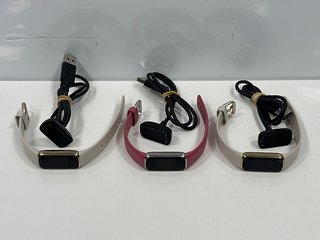 3X FITBIT LUXE FITNESS + WELLNESS TRACKERS. (WITH ACCESSORIES) [JPTM114060]