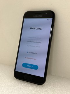 SAMSUNG GALAXY A3 (2017) 16GB SMARTPHONE IN BLACK SKY: MODEL NO SM-A320FL (UNIT ONLY). NETWORK UNLOCKED [JPTM114167]