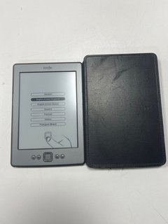AMAZON KINDLE (4TH GENERATION) E-READER IN GREY: MODEL NO D01100 (WITH CASE) [JPTM114176]