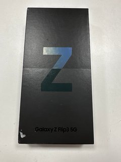 SAMSUNG GALAXY Z FLIP 3 5G 128GB SMARTPHONE IN PHANTOM BLACK: MODEL NO SM-F711B (WITH BOX & CHARGE CABLE) [JPTM114318]