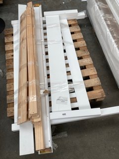 JOHN LEWIS & PARTNERS WILTON KING SIZE BED FRAME IN WHITE RRP £349: LOCATION - A7