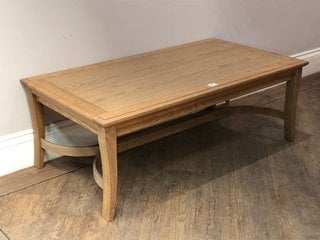 GIBSON RECTANGULAR COFFEE TABLE IN GREY WASHED FINISH - RRP £499: LOCATION - C2