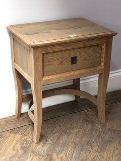 GIBSON LAMP SIDE TABLE IN GREY WASHED FINISH - RRP £315: LOCATION - C2