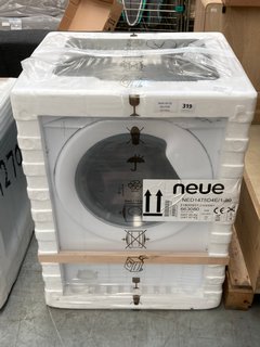 NEUE INTEGRATED WASHER DRYER : MODEL NED1475D4E/1-80 - RRP £571: LOCATION - A11