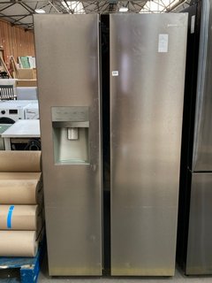 JOHN LEWIS & PARTNERS AMERICAN STYLE FRIDGE FREEZER WITH WATER AND ICE DISPENSER: MODEL - RRP £1199: LOCATION - A4