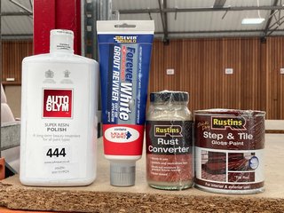 (COLLECTION ONLY) QTY OF ASSORTED ITEMS TO INCLUDE AUTOGLYM SUPER RESIN POLISH: LOCATION - CR
