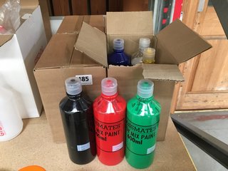 (COLLECTION ONLY) QTY OF ASSORTED COLOUR CLASSMATE READY MIX PAINTS - 600ML EACH BOTTLE: LOCATION - BR8