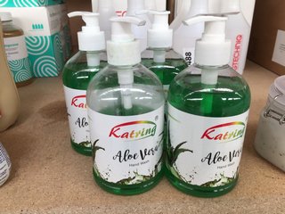 (COLLECTION ONLY) 4 X BOTTLES OF KATRING ALOE VERA HAND WASH: LOCATION - BR8