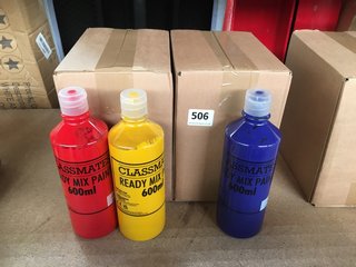(COLLECTION ONLY) QTY OF ASSORTED COLOUR CLASSMATE READY MIX PAINTS - 600ML EACH BOTTLE: LOCATION - BR9