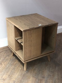 HOLCOT TURNING DISPLAY UNIT IN GREY WASHED ASH FINISH - RRP £599: LOCATION - C2