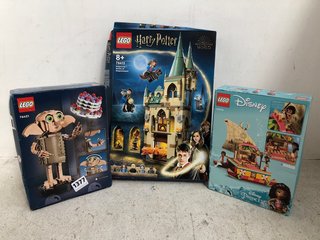 3 X ASSORTED LEGO ITEMS TO INCLUDE HARRY POTTER DOBBY BUILD KIT MODEL: 76421: LOCATION - H1 FRONT