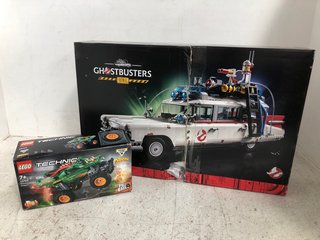 2 X ASSORTED LEGO BUILDS TO INCLUDE TECHNIC MONSTER JAM DRAGON MODEL: 42149: LOCATION - H1