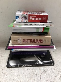 QTY OF ASSORTED BOOKS TO INCLUDE ONE STEP AHEAD OF OSTEOARTHRITIS BY FRANCES IVE: LOCATION - H8