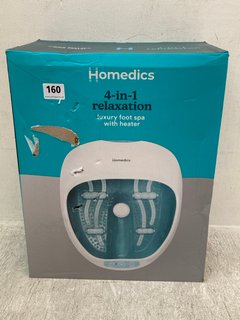 HOMEDICS 4 IN 1 RELAXATION LUXURY FOOT SPA: LOCATION - E7