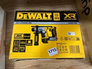 DEWALT XR BRUSHLESS COMPACT SDS PLUS HAMMER DRILL MODEL: DCH172N RRP - £160: LOCATION - H14