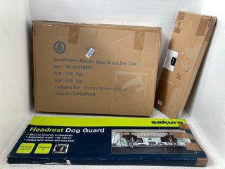 3 X ASSORTED ITEMS TO INCLUDE ELEVATED COOLING PET BED: LOCATION - E8
