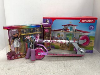 3 X ASSORTED CHILDREN'S TOYS TO INCLUDE RAINBOW HIGH DOLL TOY: LOCATION - E9