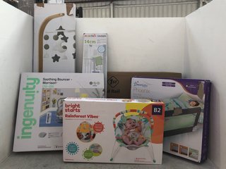 6 X ASSORTED BABY ITEMS TO INCLUDE DREAMBABY PHOENIX BED RAIL ': LOCATION - E10