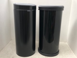 2 X ASSORTED BINS TO INCLUDE BRABANTIA 30L TOUCH BIN: LOCATION - E11
