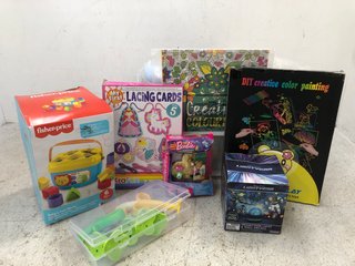 QTY OF ASSORTED CHILDREN'S ITEMS TO INCLUDE BARBIE BUILDING SET: LOCATION - E12
