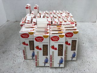 QTY OF TWEETER'S TREATS RED BERRY SEED STICKS 100G BB: 03/24 (SOME ITEMS MAY BE PAST BB): LOCATION - E13