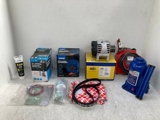 QTY OF ASSORTED VEHICLE ITEMS TO INCLUDE MAGNETI MARELLI ALTERNATOR: LOCATION - E14