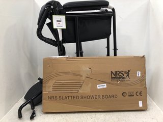2 X ASSORTED AID ITEMS TO INCLUDE NRS SLATTED SHOWER BOARD: LOCATION - F14