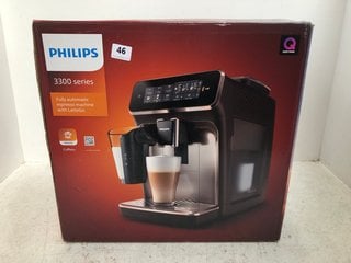 PHILIPS 3300 SERIES FULLY AUTOMATIC ESPRESSO MACHINE WITH LATTEGO RRP - £353: LOCATION - E1