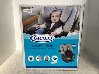 GRACO SLIMFIT R129 2 IN 1 CONVERTIBLE CHILDREN'S CAR SEAT RRP - £150: LOCATION - E3
