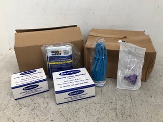 2 X BOXES OF ASSORTED ITEMS TO INCLUDE 2 X PACKS OF EUREKA PLAST ADHESIVE WOUND DRESSINGS: LOCATION - G3