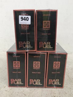 5 X PACKS OF HANGSEN BAR FUEL BLUE RAZZ FLAVOUR 10ML VAPE JUICES BB: 02/25 (PLEASE NOTE: 18+YEARS ONLY. ID MAY BE REQUIRED): LOCATION - G5